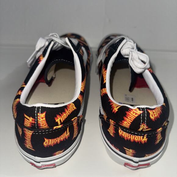Vans SK8 Thrasher Skate Old Skool Black Multi Logo Canvas Shoes Sz 13 Men Fire main image 6